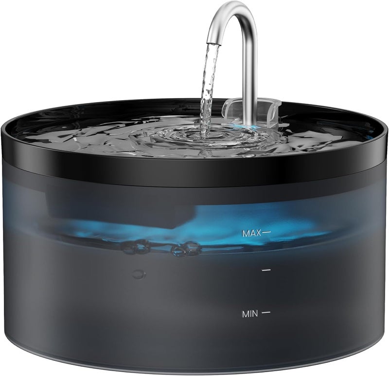 BEMOONY Cat Water Fountain: 108oz/3.2L Cat Fountain Super Silent Pet Drinking Dispenser - Water Fountains for Kitty Indoor - Quiet Pump and Faucet Design - Suitable for Cats and Dogs - - Image 1